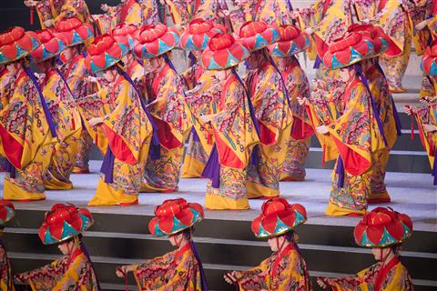 杜の賑い沖縄　琉球舞踊「四つ竹」